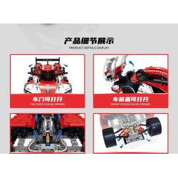 GULY 10615 non  XE ĐUA PORSCHE 963 tỷ lệ 1:8 bộ đồ chơi xếp lắp ráp ghép mô hình  PORSCHE 963 SPORTCAR Kỹ Thuật Công Nghệ Cao Mô Hình Phương Tiện 3460 khối