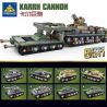 Kazi KY82056 82056 non  CARL CANNON bộ đồ chơi xếp lắp ráp ghép mô hình Military Army KARRH CANNON Quân Sự Bộ Đội 1475 khối