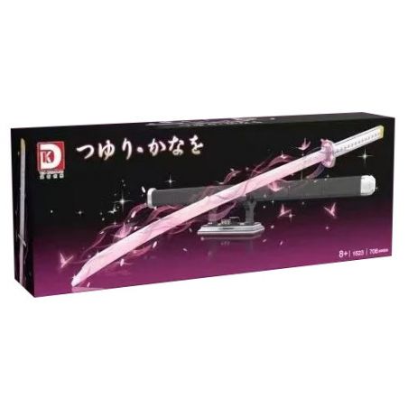 DK 1523 non  SÁT QUỶ KIMETSU NO YAIBA KURIHANA RAKANAHU bộ đồ chơi xếp lắp ráp ghép mô hình Movie & Game Phim Và Trò Chơi 706 khối