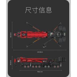 UBRICKS E1001 1001 non  CẦN CẨU XÂY DỰNG LIEBHERR LTM 11200 tỷ lệ 1:20 bộ đồ chơi xếp lắp ráp ghép mô hình  Kỹ Thuật Công Nghệ Cao Mô Hình Phương Tiện 9177 khối