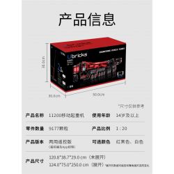 UBRICKS E1001 1001 non  CẦN CẨU XÂY DỰNG LIEBHERR LTM 11200 tỷ lệ 1:20 bộ đồ chơi xếp lắp ráp ghép mô hình  Kỹ Thuật Công Nghệ Cao Mô Hình Phương Tiện 9177 khối