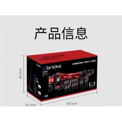 UBRICKS E1001 1001 non  CẦN CẨU XÂY DỰNG LIEBHERR LTM 11200 tỷ lệ 1:20 bộ đồ chơi xếp lắp ráp ghép mô hình  Kỹ Thuật Công Nghệ Cao Mô Hình Phương Tiện 9177 khối