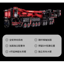 UBRICKS E1001 1001 non  CẦN CẨU XÂY DỰNG LIEBHERR LTM 11200 tỷ lệ 1:20 bộ đồ chơi xếp lắp ráp ghép mô hình  Kỹ Thuật Công Nghệ Cao Mô Hình Phương Tiện 9177 khối