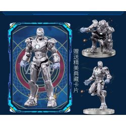 POLLOCK 70001 non  NGƯỜI SẮT 7 MÔ HÌNH bộ đồ chơi xếp lắp ráp ghép mô hình Super Heroes Siêu Nhân Anh Hùng