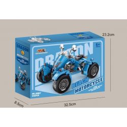 SMALL ANGLE JD007 non  XE ĐẠP 4 VIÊN NGỌC RỒNG bộ đồ chơi xếp lắp ráp ghép mô hình MOTORCYCLE 642 khối