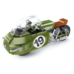 SMALL ANGLE JD006 non  XE GẮN MÁY NGỌC RỒNG bộ đồ chơi xếp lắp ráp ghép mô hình MOTORCYCLE 547 khối