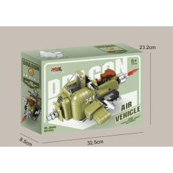 SMALL ANGLE JD005 non  XE MÁY TREO DRAGON BALL bộ đồ chơi xếp lắp ráp ghép mô hình AIR VEHICLE 601 khối
