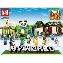 MG 1136 non  MÔ HÌNH CHẾ ĐỘ XEM PHỐ MINECRAFT 4 bộ đồ chơi xếp lắp ráp ghép mô hình Game Xây Dựng 1227 khối