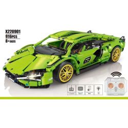 STAR REWARD X220901 220901 non  BÒ XANH tỷ lệ 1:10 bộ đồ chơi xếp lắp ráp ghép mô hình  Kỹ Thuật Công Nghệ Cao Mô Hình Phương Tiện 916 khối