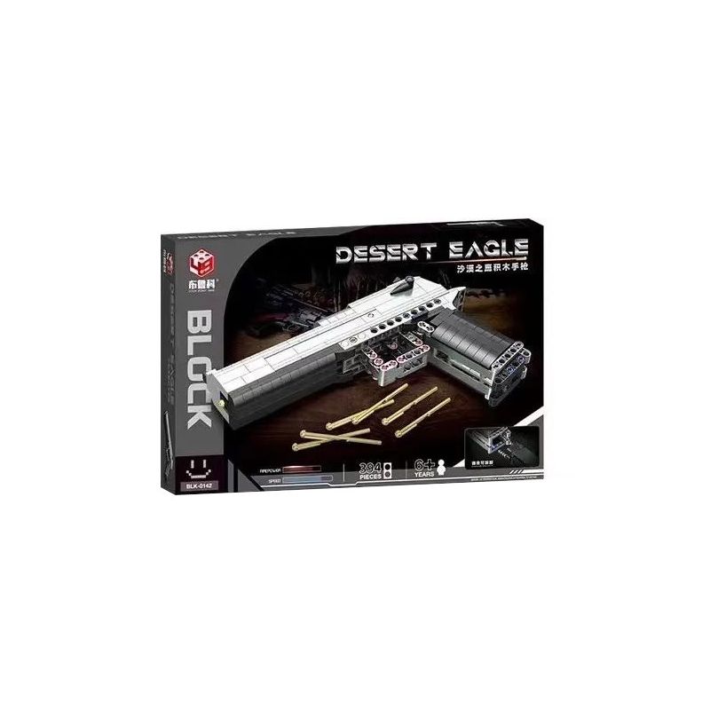 BRUCCO BLK-0142 0142 BLK0142 BLK-0143 0143 BLK0143 BLK-0144 0144 BLK0144 non  SÚNG ĐẠI BÀNG SA MẠC bộ đồ chơi xếp lắp ráp ghép mô hình Military Army DESERT EAGLE Quân Sự Bộ Đội 394 khối