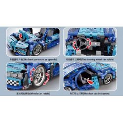 XIANGJUN XJ-081D 081D XJ081D non  BUGATTI bộ đồ chơi xếp lắp ráp ghép mô hình  Kỹ Thuật Công Nghệ Cao Mô Hình Phương Tiện 596 khối