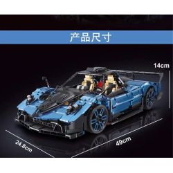 STAR REWARD X220902 220902 non  SIÊU XE ĐỈNH CAO APOLLO tỷ lệ 1:10 bộ đồ chơi xếp lắp ráp ghép mô hình  Kỹ Thuật Công Nghệ Cao Mô Hình Phương Tiện 2128 khối