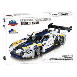 GBL KY1104 1104 non  SIÊU XE FOKKER GT tỷ lệ 1:14 bộ đồ chơi xếp lắp ráp ghép mô hình  Kỹ Thuật Công Nghệ Cao Mô Hình Phương Tiện 1318 khối