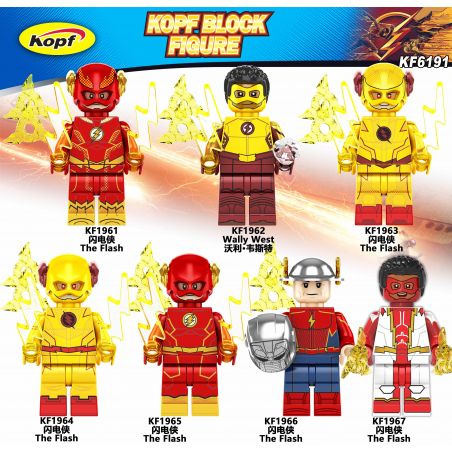 KOPF KF1963 1963 KF1964 1964 KF1965 1965 KF1966 1966 KF1967 1967 KF6191 6191 KF1961 1961 KF1962 1962 non  FLASH 7 LOẠI NHÂN VẬT NHỎ bộ đồ chơi xếp lắp ráp ghép mô hình Super Heroes Siêu Nhân Anh Hùng