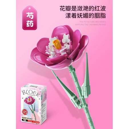 FEMIBOX S2248 2248 non  HOA MẪU ĐƠN bộ đồ chơi xếp lắp ráp ghép mô hình Creator Sáng Tạo 79 khối