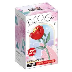 FEMIBOX S2023 2023 S2255 2255 S2259 2259 non  HOA HỒNG ĐỎ bộ đồ chơi xếp lắp ráp ghép mô hình Creator Sáng Tạo 38 khối