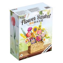 FEMIBOX S2233 2233 non  GIỎ HOA THƠM bộ đồ chơi xếp lắp ráp ghép mô hình Creator FLOWER BASKET Sáng Tạo 1614 khối
