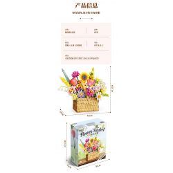 FEMIBOX S2233 2233 non  GIỎ HOA THƠM bộ đồ chơi xếp lắp ráp ghép mô hình Creator FLOWER BASKET Sáng Tạo 1614 khối