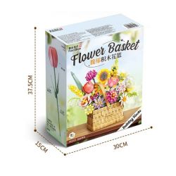 FEMIBOX S2233 2233 non  GIỎ HOA THƠM bộ đồ chơi xếp lắp ráp ghép mô hình Creator FLOWER BASKET Sáng Tạo 1614 khối