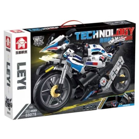 LE YI 88078 non  MÔTÔ CỰC NHANH M1000RR bộ đồ chơi xếp lắp ráp ghép mô hình  BMW M1000RR Kỹ Thuật Công Nghệ Cao Mô Hình Phương Tiện 352 khối