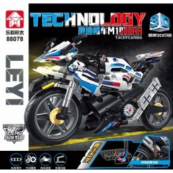 LE YI 88078 non  MÔTÔ CỰC NHANH M1000RR bộ đồ chơi xếp lắp ráp ghép mô hình  BMW M1000RR Kỹ Thuật Công Nghệ Cao Mô Hình Phương Tiện 352 khối