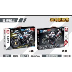 LE YI 88078 non  MÔTÔ CỰC NHANH M1000RR bộ đồ chơi xếp lắp ráp ghép mô hình  BMW M1000RR Kỹ Thuật Công Nghệ Cao Mô Hình Phương Tiện 352 khối