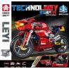 LE YI 88077 non  XE MÁY NHANH V4 bộ đồ chơi xếp lắp ráp ghép mô hình  DUCATI DIAVEL V4 Kỹ Thuật Công Nghệ Cao Mô Hình Phương Tiện 355 khối