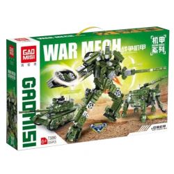 GAOMISI T3090 3090 non  BIẾN HÌNH MECHA CHIẾN TRANH COLOSSUS BA LẦN bộ đồ chơi xếp lắp ráp ghép mô hình Creator WAR MECH GIANT ELEPHANT Sáng Tạo 535 khối