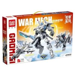 GAOMISI T3088 3088 non  BIẾN HÌNH WAR MECHA ARES BA LẦN bộ đồ chơi xếp lắp ráp ghép mô hình Creator WAR MECH GOD OF Sáng Tạo 563 khối