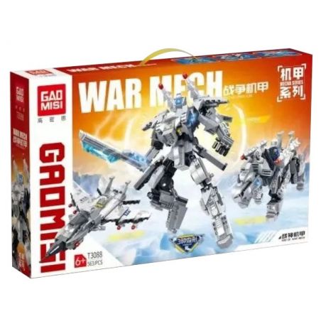 GAOMISI T3088 3088 non  BIẾN HÌNH WAR MECHA ARES BA LẦN bộ đồ chơi xếp lắp ráp ghép mô hình Creator WAR MECH GOD OF Sáng Tạo 563 khối