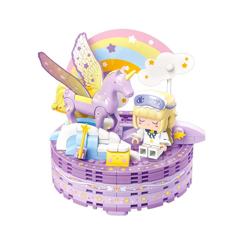QMAN ENLIGHTEN KEEPPLEY 72032-4 non  MINI WORLD NGƯỜI BẠN ĐỒNG HÀNH TRÊN MÁY TÍNH ĐỂ BÀN DREAM PONY bộ đồ chơi xếp lắp ráp ghép mô hình Movie & Game Phim Và Trò Chơi