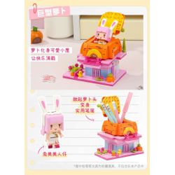 QMAN ENLIGHTEN KEEPPLEY 72032-1 non  MINI WORLD NGƯỜI BẠN ĐỒNG HÀNH VỚI MÁY TÍNH ĐỂ BÀN CÀ RỐT KHỔNG LỒ bộ đồ chơi xếp lắp ráp ghép mô hình Movie & Game Phim Và Trò Chơi