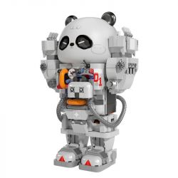 HUANYE R3010 3010 non  DỰ ÁN SÁNG TẠO PHI HÀNH GIA PANDA PAIPAI LANTERN bộ đồ chơi xếp lắp ráp ghép mô hình PANDA ASTRONAUT LIGHTS 1200 khối