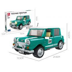 JIESTAR FF10024 10024 non  COOPER NHỎ bộ đồ chơi xếp lắp ráp ghép mô hình Creator MINI ALL4 RACING Sáng Tạo 698 khối