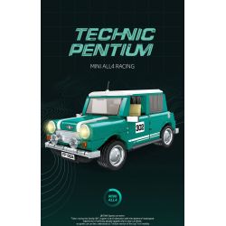 JIESTAR FF10024 10024 non  COOPER NHỎ bộ đồ chơi xếp lắp ráp ghép mô hình Creator MINI ALL4 RACING Sáng Tạo 698 khối