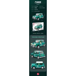 JIESTAR FF10024 10024 non  COOPER NHỎ bộ đồ chơi xếp lắp ráp ghép mô hình Creator MINI ALL4 RACING Sáng Tạo 698 khối