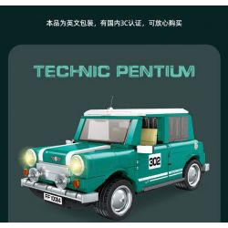 JIESTAR FF10024 10024 non  COOPER NHỎ bộ đồ chơi xếp lắp ráp ghép mô hình Creator MINI ALL4 RACING Sáng Tạo 698 khối