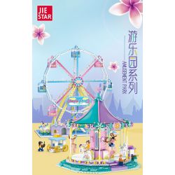 JIESTAR FF30014 30014 non  KHU VUI CHƠI VÒNG ĐU QUAY bộ đồ chơi xếp lắp ráp ghép mô hình Creator AMUSEMENT PARK FERRIS WHEEL Sáng Tạo 1390 khối