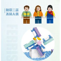 JIESTAR FF30014 30014 non  KHU VUI CHƠI VÒNG ĐU QUAY bộ đồ chơi xếp lắp ráp ghép mô hình Creator AMUSEMENT PARK FERRIS WHEEL Sáng Tạo 1390 khối