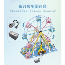 JIESTAR FF30014 30014 non  KHU VUI CHƠI VÒNG ĐU QUAY bộ đồ chơi xếp lắp ráp ghép mô hình Creator AMUSEMENT PARK FERRIS WHEEL Sáng Tạo 1390 khối