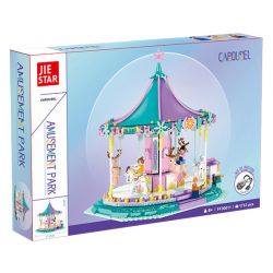JIESTAR FF30011 30011 non  KHU VUI CHƠI CAROUSEL bộ đồ chơi xếp lắp ráp ghép mô hình Creator AMUSEMENT PARK CAROUSEL Sáng Tạo 1712 khối
