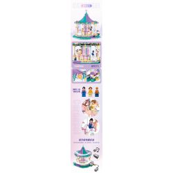 JIESTAR FF30011 30011 non  KHU VUI CHƠI CAROUSEL bộ đồ chơi xếp lắp ráp ghép mô hình Creator AMUSEMENT PARK CAROUSEL Sáng Tạo 1712 khối