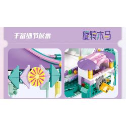 JIESTAR FF30011 30011 non  KHU VUI CHƠI CAROUSEL bộ đồ chơi xếp lắp ráp ghép mô hình Creator AMUSEMENT PARK CAROUSEL Sáng Tạo 1712 khối