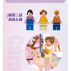 JIESTAR FF30011 30011 non  KHU VUI CHƠI CAROUSEL bộ đồ chơi xếp lắp ráp ghép mô hình Creator AMUSEMENT PARK CAROUSEL Sáng Tạo 1712 khối