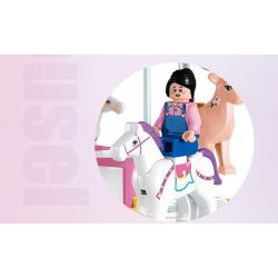 JIESTAR FF30011 30011 non  KHU VUI CHƠI CAROUSEL bộ đồ chơi xếp lắp ráp ghép mô hình Creator AMUSEMENT PARK CAROUSEL Sáng Tạo 1712 khối