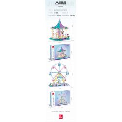 JIESTAR FF30011 30011 non  KHU VUI CHƠI CAROUSEL bộ đồ chơi xếp lắp ráp ghép mô hình Creator AMUSEMENT PARK CAROUSEL Sáng Tạo 1712 khối