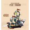 JIESTAR 59222 non  TRANG BỊ TÀU CƯỚP BIỂN 6 TỔ HỢP bộ đồ chơi xếp lắp ráp ghép mô hình THE ADVENTURE 296 khối