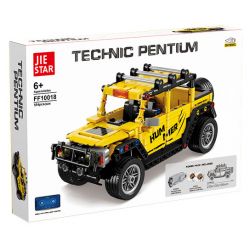 JIESTAR FF10018 10018 non  PHI NƯỚC ĐẠI CƠ HỌC XE ĐỊA HÌNH HUMMER bộ đồ chơi xếp lắp ráp ghép mô hình  Kỹ Thuật Công Nghệ Cao Mô Hình Phương Tiện 554 khối