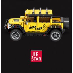 JIESTAR FF10018 10018 non  PHI NƯỚC ĐẠI CƠ HỌC XE ĐỊA HÌNH HUMMER bộ đồ chơi xếp lắp ráp ghép mô hình  Kỹ Thuật Công Nghệ Cao Mô Hình Phương Tiện 554 khối