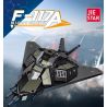 JIESTAR JJ9095 9095 58058 non  MÁY BAY TẤN CÔNG F-117A NIGHTHAWK bộ đồ chơi xếp lắp ráp ghép mô hình Military Army Quân Sự Bộ Đội 1375 khối
